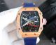 Swiss Replica Richard Mille RM 67-02 Yellow Fabric Strap on Rose Gold Watches (3)_th.jpg